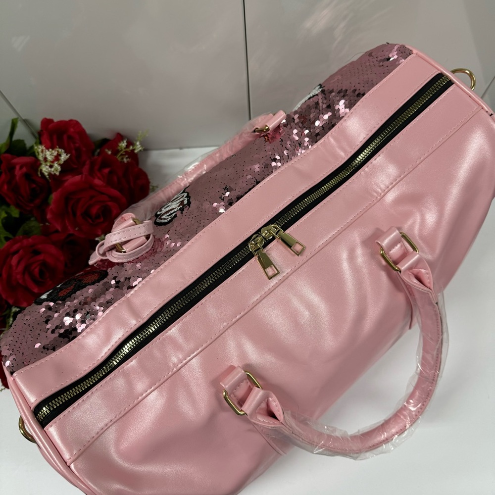 SALE I ♥️ PARIS SEQUIN TRAVEL BAG - Picture 10 of 13